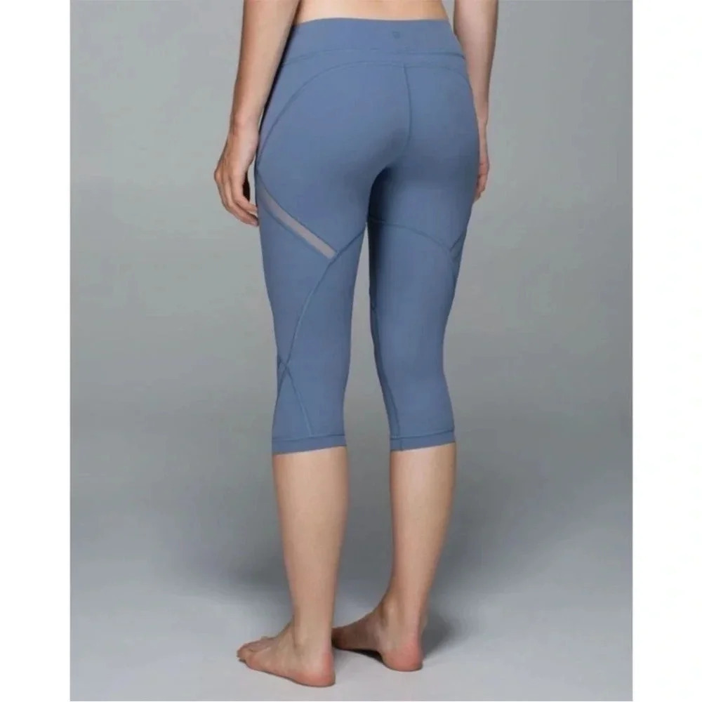 Lululemon Cool to Street Crop Athletic Pants Blue Denim 4